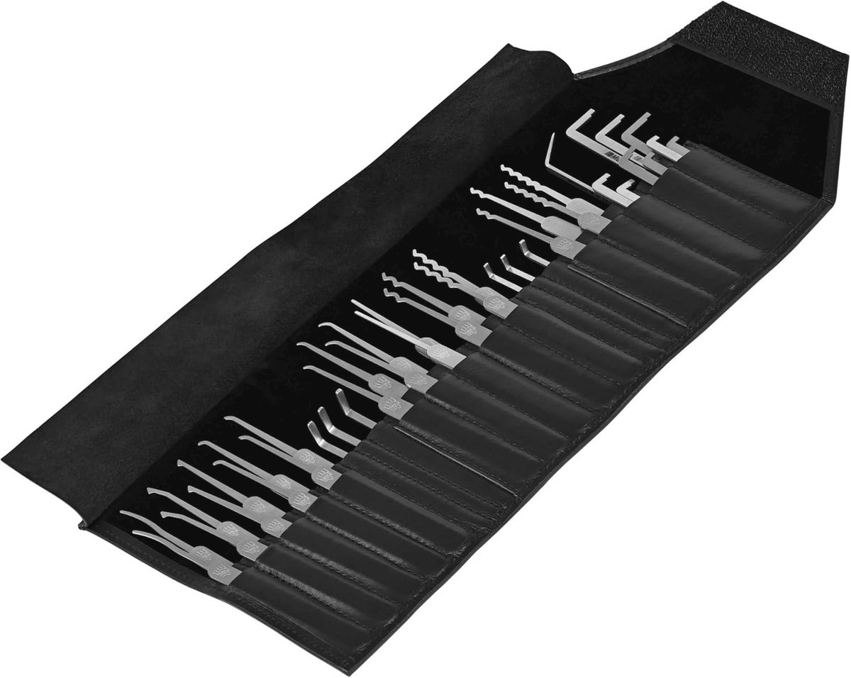 Lockpick Set met 40 Gereedschappen voor Professioneel Gebruik – Inclusief Spanningstool – Perfect voor Slotkraken