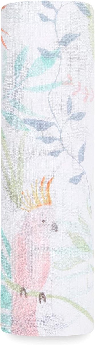 Inbakerdoek voor Pasgeborenen en Peuters - 100% Katoenen Mousseline Wikkeldoek 112 x 112 cm, Multifuntionele Knuffeldeken