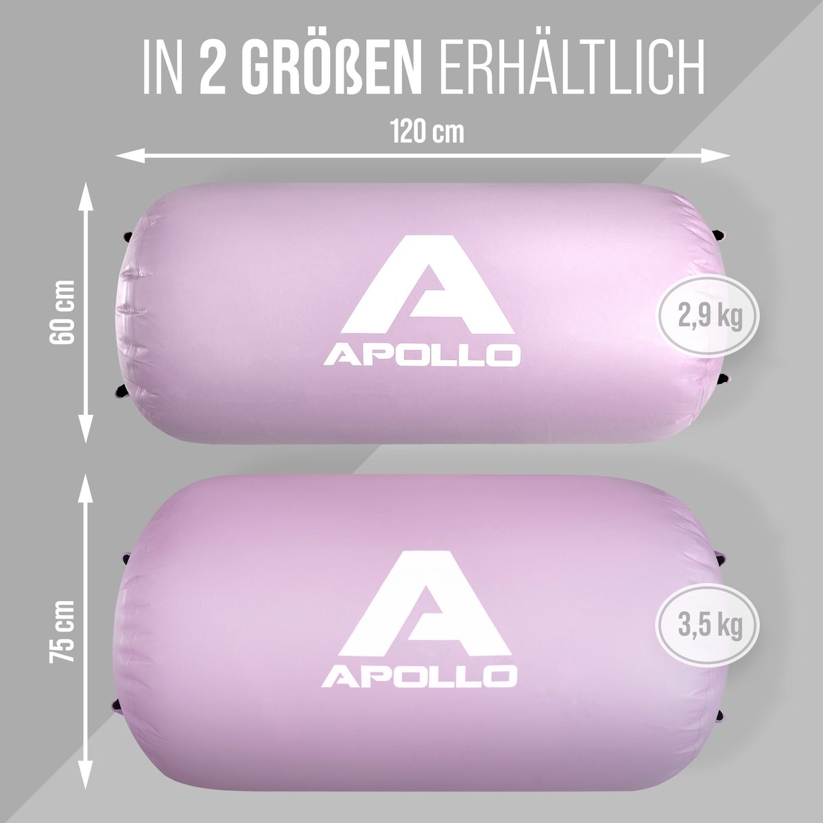 Apollo Fitnessrolle Air Roll Pro - Air Tracking Rolle für Gymnastik