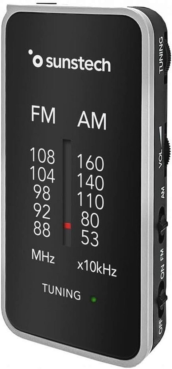 Draagbare FM/AM Radio - Analoog Multiband Kwaliteit met Hoofdtelefoon