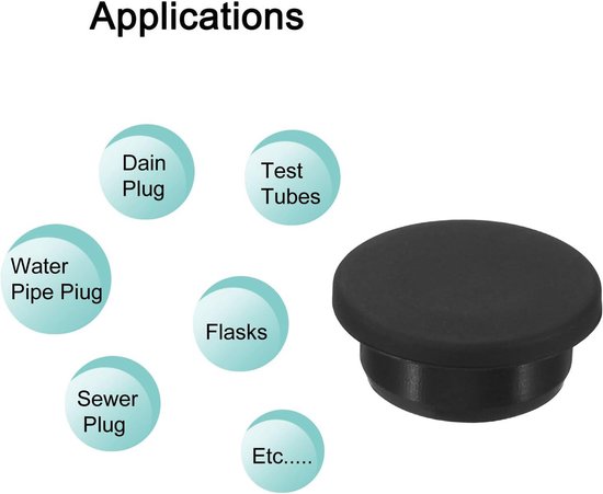 Allecta - Zachte Siliconen Rubberen Stopper Voor 25 mm Gat - 10 Stuks