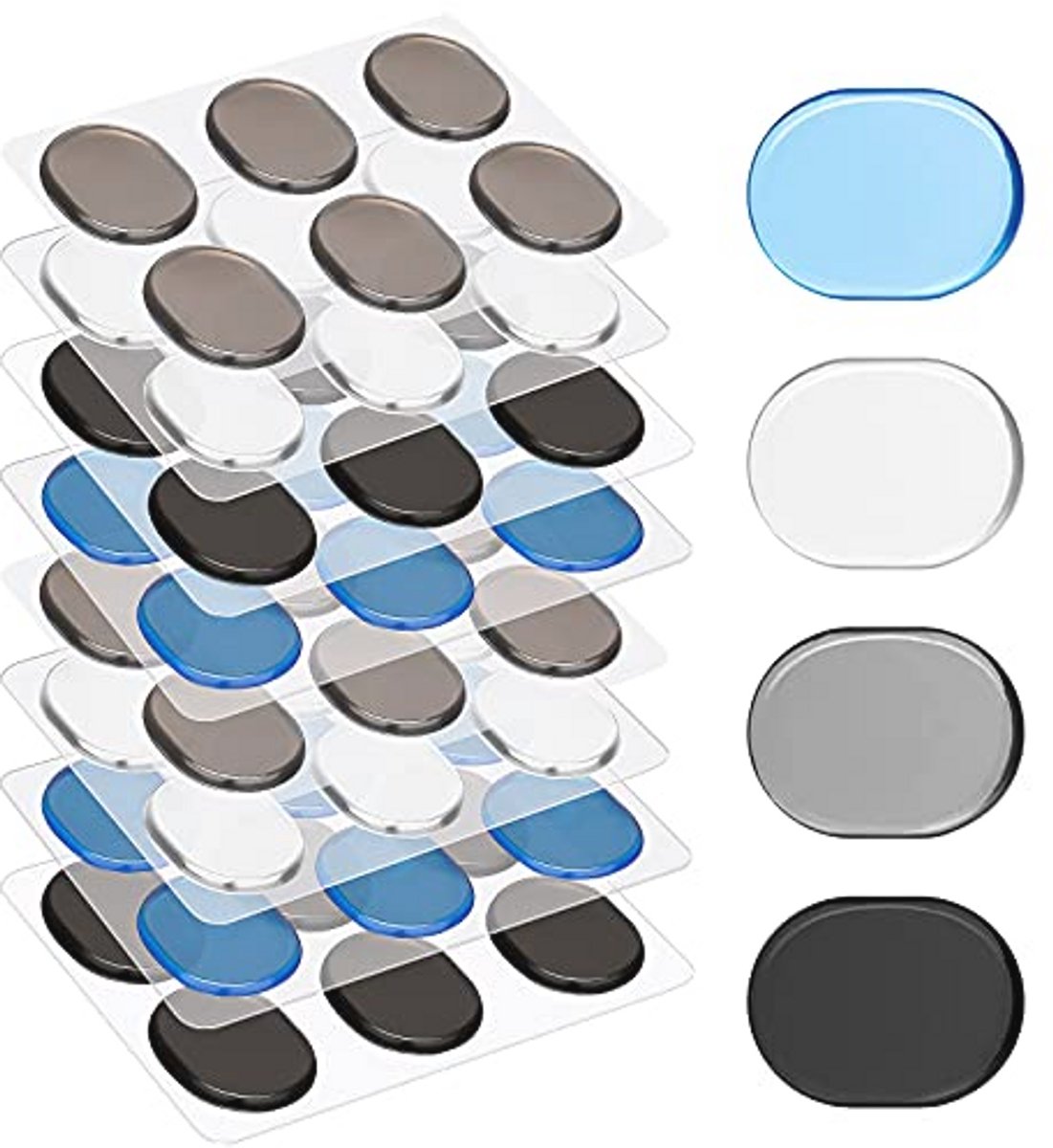 48 Stuks Trommeldempers - Siliconen Zelfklevend Gel Demping Pads voor Drum Sound Control
