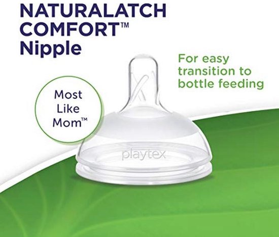 Playtex Baby Nurser Baby Bottle with Drop-Ins Disposable Liners, Closer to Breastfeeding, Gift Set — afbeelding 4