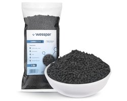 Actieve Houtskool Pellets 1 Litre - Perfect voor Aquarium- en Vijverfilters en Luchtzuivering