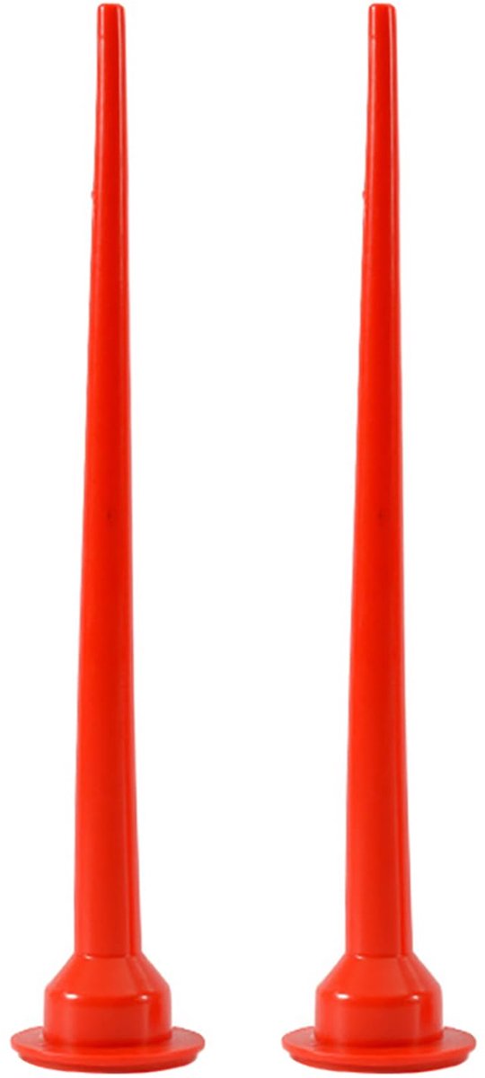 30 cm siliconen kegelvormige spuitmonden, 2 stuks kunststof kegelvormige spuitmonden, rode kit spuitmondpunt, kitspuitmond applicator kitpistool verlengtips, kit spuitmond applicator voor worst