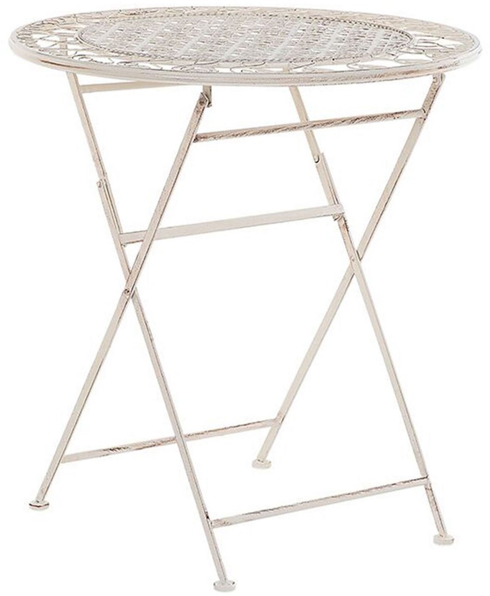 TRIESTE - Tuintafel - Lichtbeige - 70 x 70 cm - Metaal