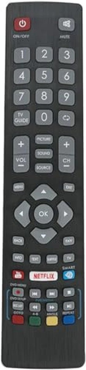 Originele TV Afstandsbediening voor Full HD LED 3D Smart TV's met Netflix en YouTube