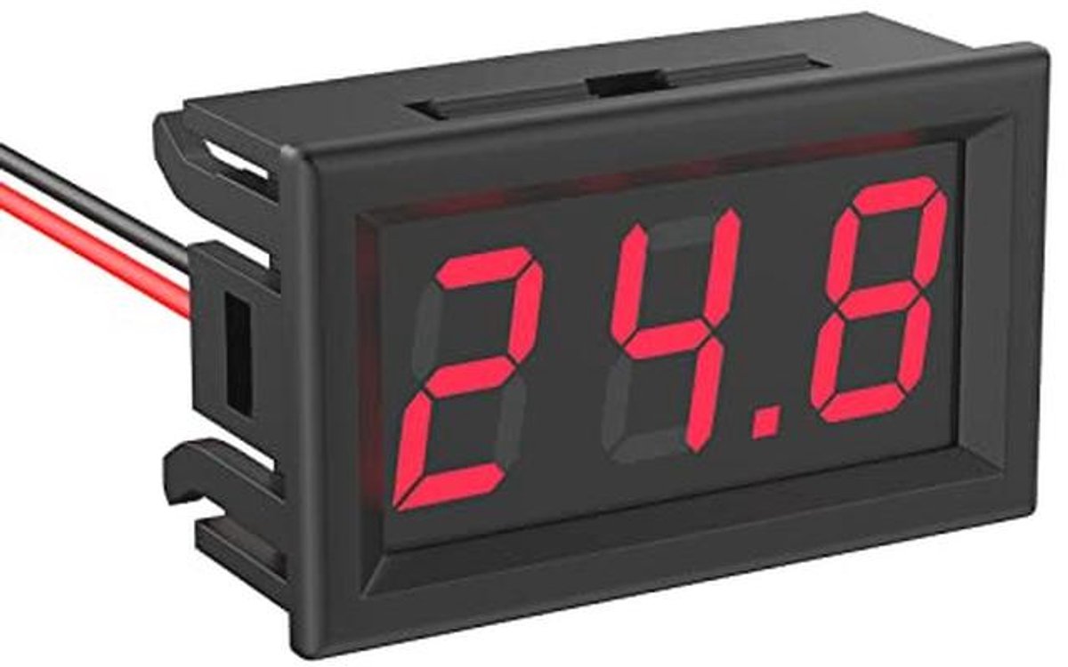 Mini Voltmeter DC 5V - 120V Digitale Spanningsmonitor met LED-Display