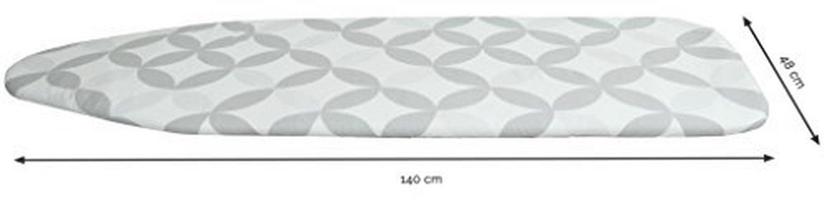 Strijkplankhoes Katoen 48x140 cm met Elastische Rand