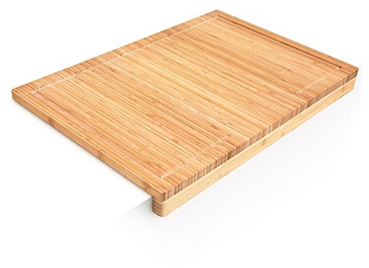 Bamboe Snijplank voor Groenten en Vlees - 56 x 38 x 5 cm - Natuurlijk Hout