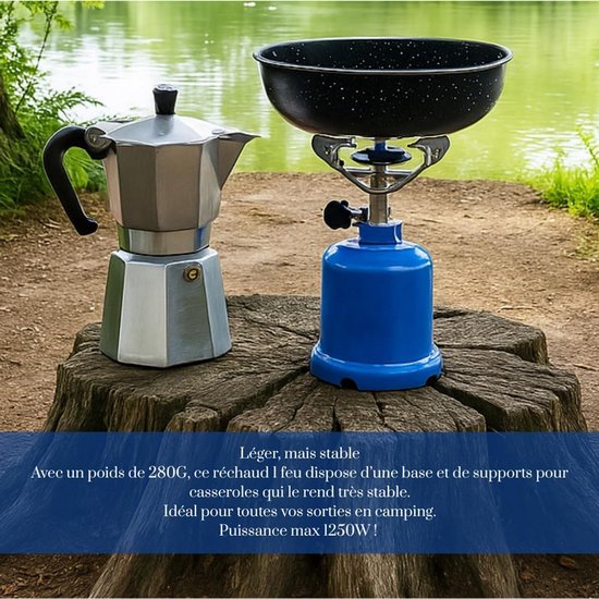 Compacte Gasstel 1300W voor Kamperen, Wandelen & Festivals - Lichtgewicht & Snel Koken van Merkloos — afbeelding 4