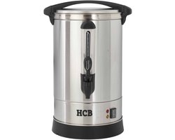 HCB® - Professionele Horeca Percolator - 7,9 liter - 55 kopjes - 230V - RVS / INOX Perculator - Elektrisch koffiezetapparaat - Volautomatische koffiemachine - 29x30x50.5 cm (DxBxH) - 2.70 kg - 1346