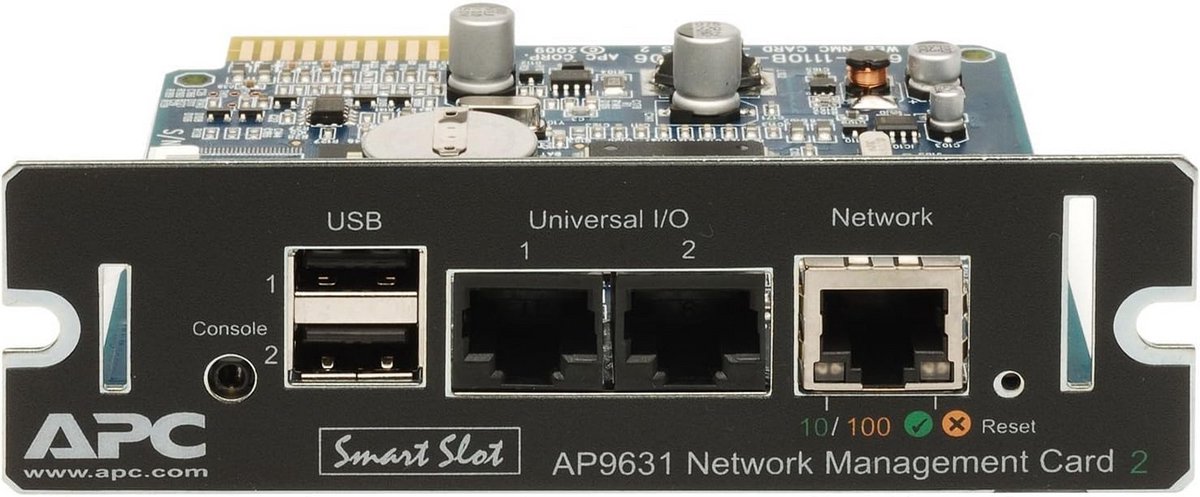 Netwerkbeheerkaart met Omgevingsmonitoring voor Servers en UPS