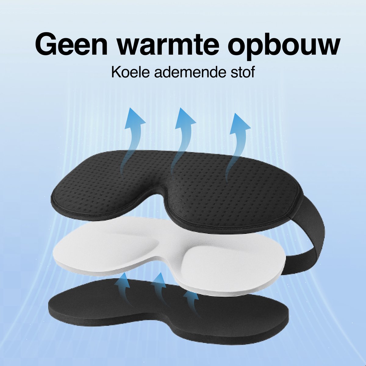Tribe & Co Verstelbaar Slaapmasker – Slaapmaskers - 100% Verduisterend - Ademend Traagschuim - voor Mannen, Vrouwen en Kinderen — afbeelding 10