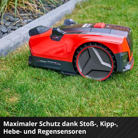Robotmaaier Freelexo Cam Plus 600 m² – Camera Navigatie, WiFi, App, Borstelloze Motor, 25% Helling, 18 cm Maaibreedte