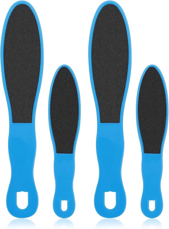 4 Pcs Double-Sided Pedicure Foot File - Voet Scraper Exfoliator - Verwijder Dode Huid - Harde Huid - Eelt - Herbruikbare Voetverzorging Pedicure Tool voor Nat en Droog