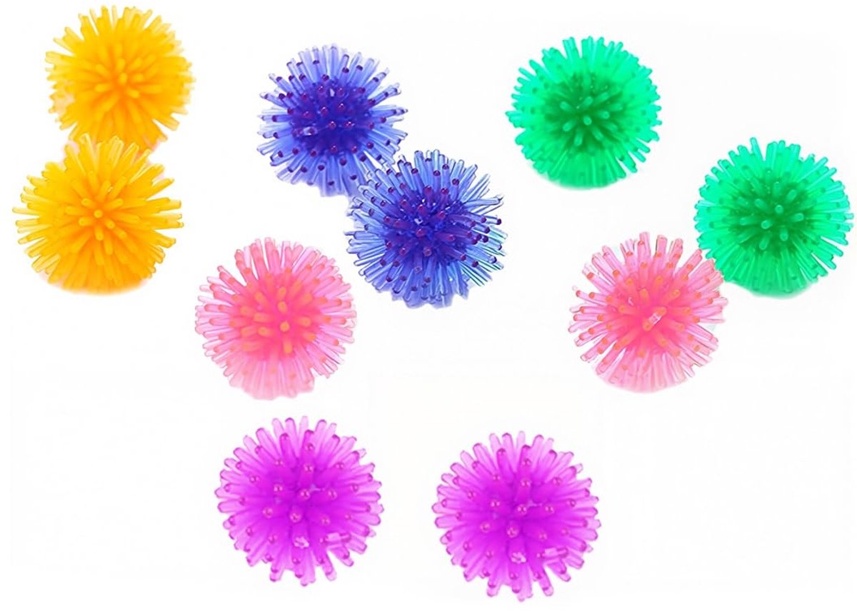 IMPERATORIS® Massage Ball - Trigger Point Ball - Spiky Ball for Foot Massage and Back - Physiotherapy and Recovery - 10 Stuks - Veelkleurig