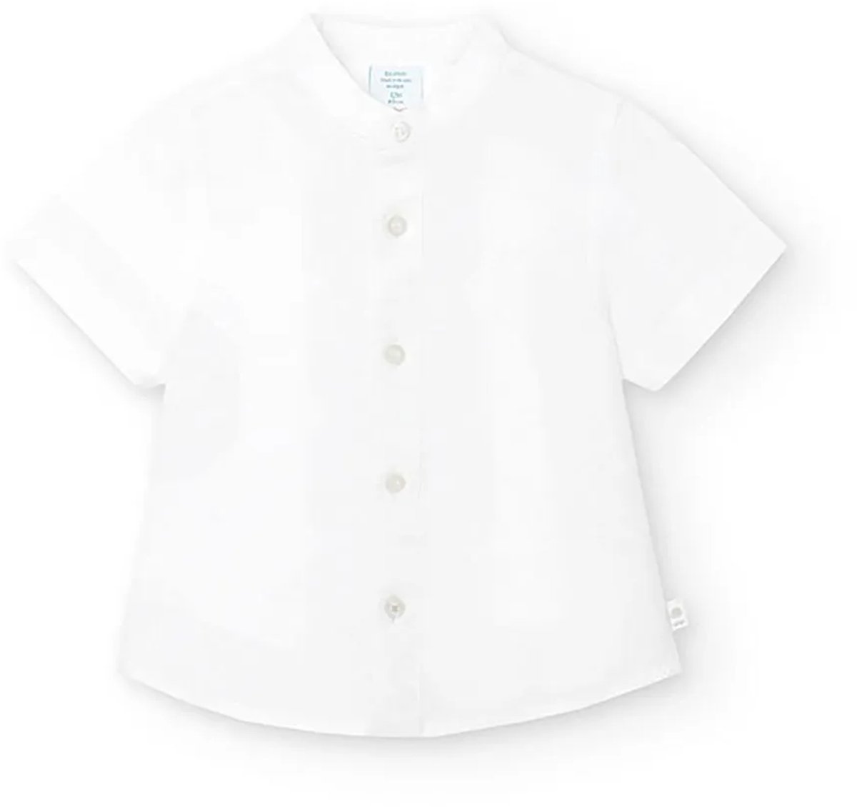 Boboli 718062 Overhemd Met Korte Mouwen Wit 6 Months Kinderen