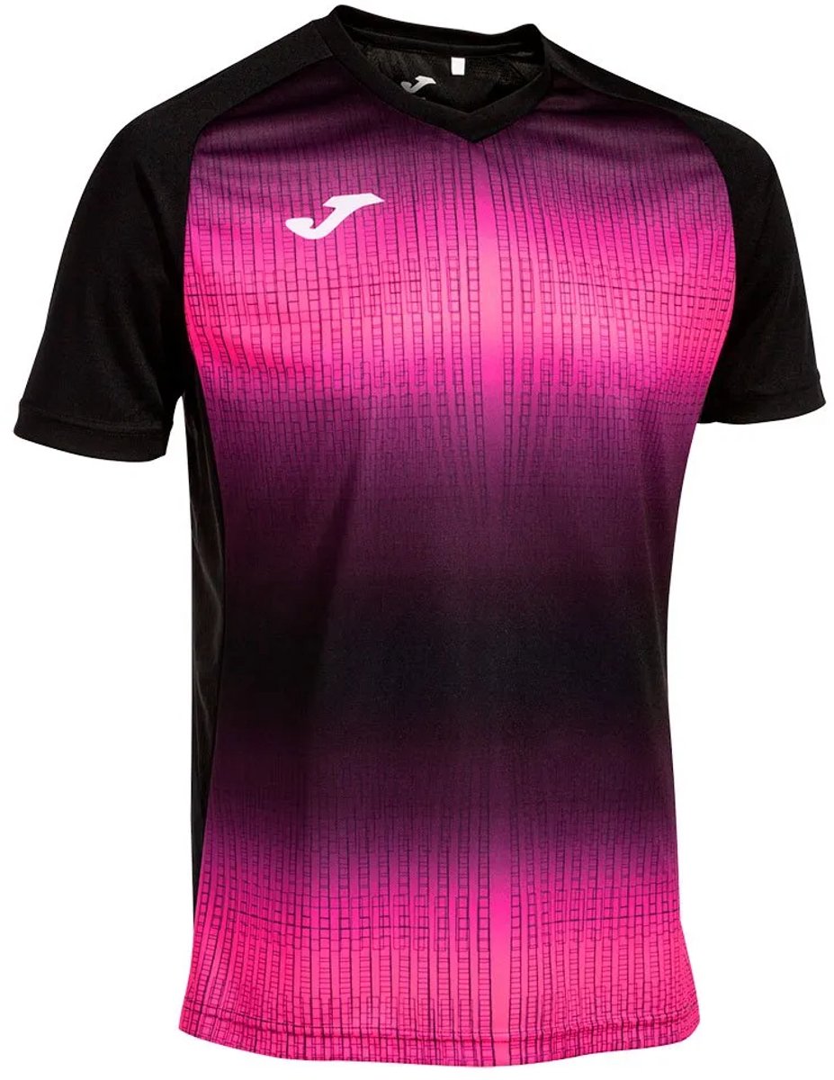 Joma Tiger V T-shirt Met Korte Mouwen Zwart,Roze M Man