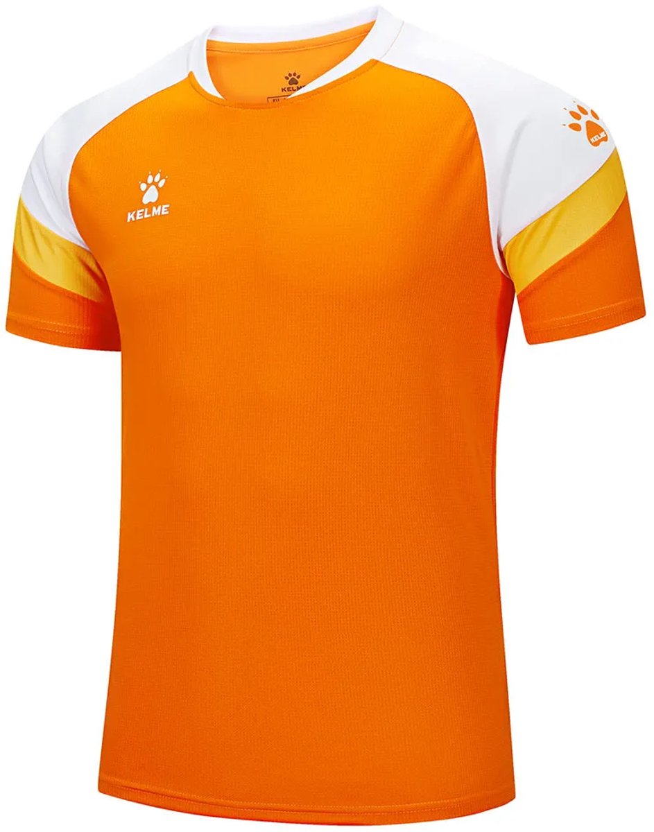 Kelme Football T-shirt Met Korte Mouwen Oranje M Man