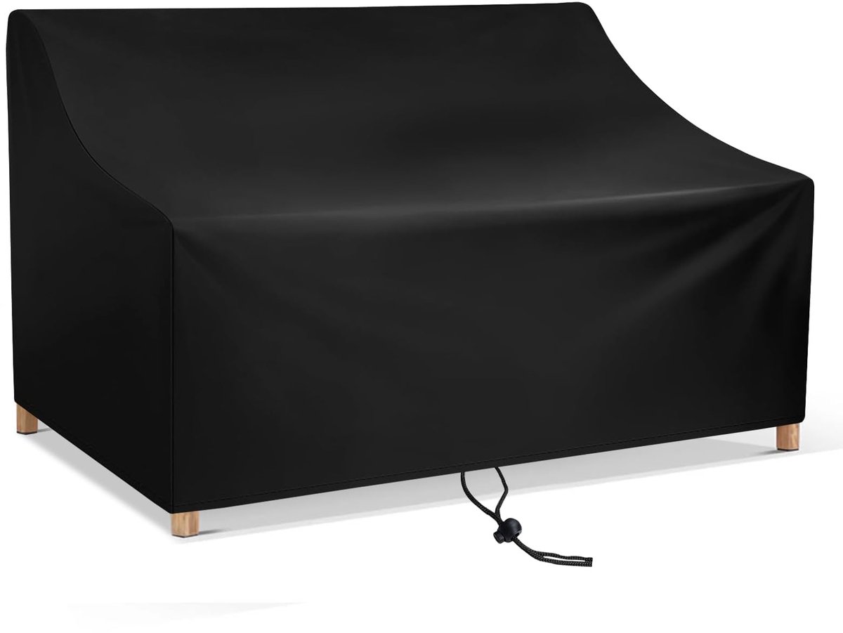IMPERATORIS® Tuinmeubelhoes - Beschermhoes voor Tuinset - Waterdicht en UV-bestendig - Afdekzeil voor Hoes voor een 3-zitsbank - Zwart