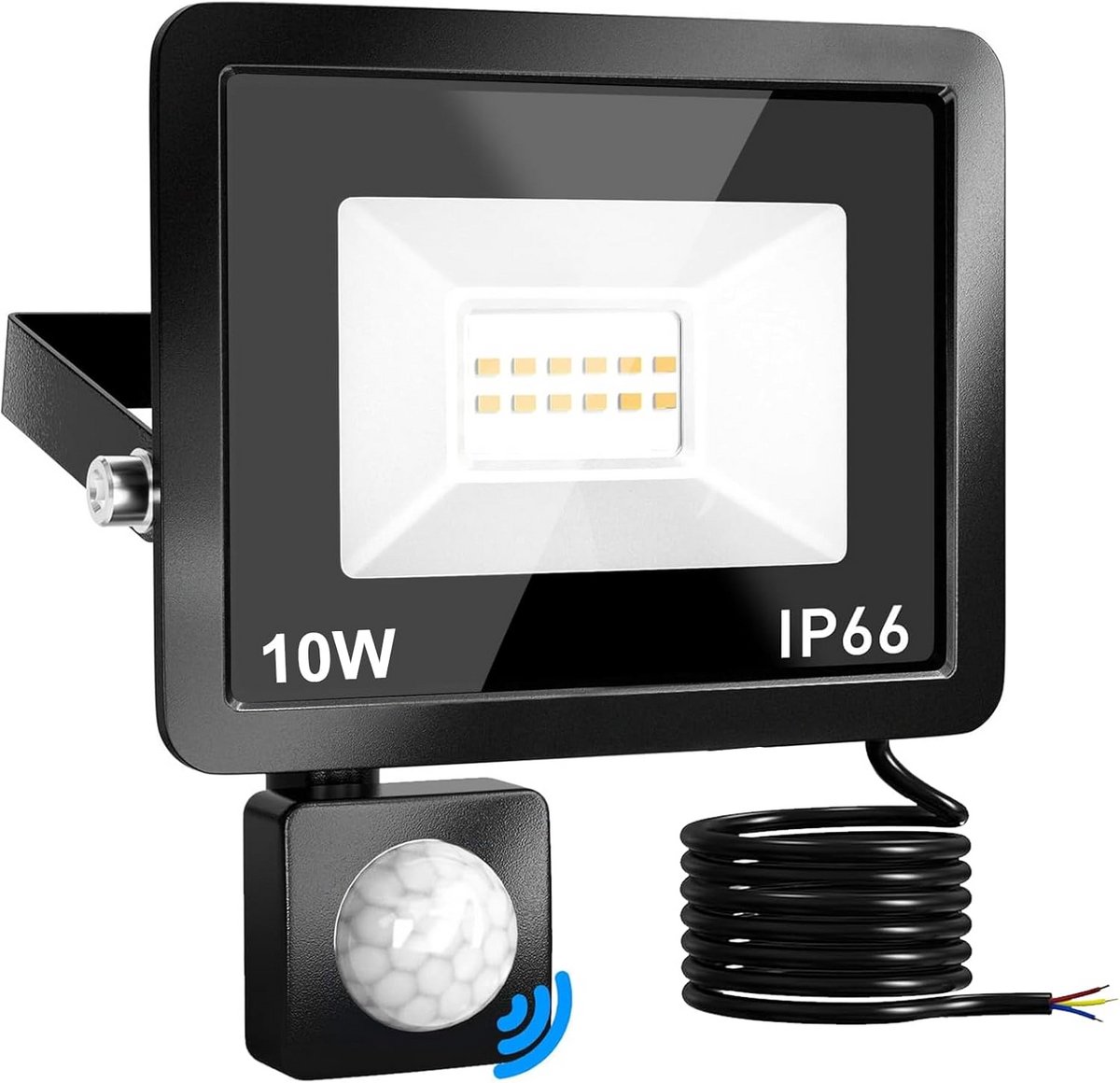 LED Buitenlamp met Bewegingssensor, 20W (2x10W), IP65, Set van 2