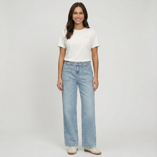 Pantalons Jeans CARS LOLA Str. Pantalon en Denim Stone utilisé (léger)
