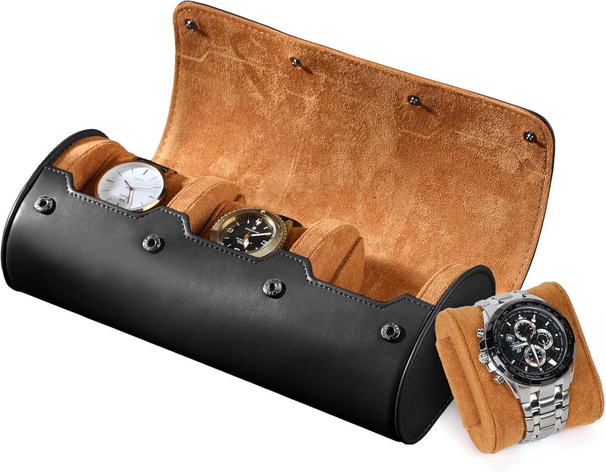 Reishoes voor 3 Horloges - Beschermende Horlogebox voor Transport
