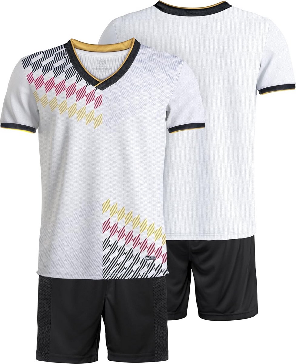 Kinder Voetbal Trainingspak Jongens - Jersey Sport Fitness Set Kort Sneldrogend