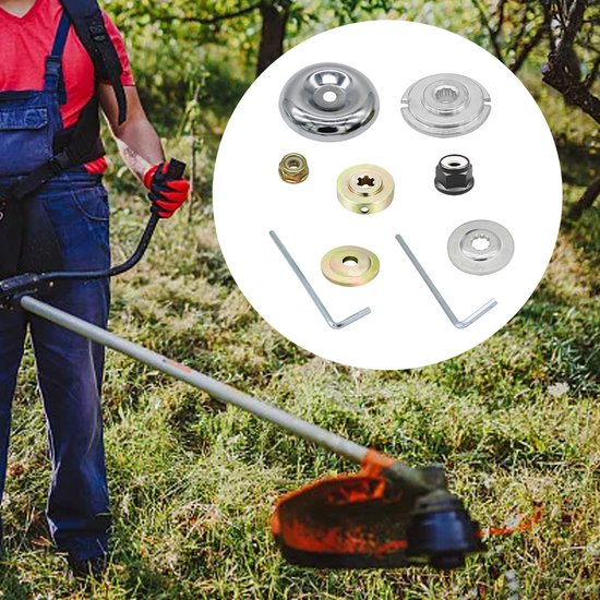 9x/Set Weed Trimmer Kop Adapter Kit - Geschikt voor Modellen FS120/FS130/FS130R/FS200R/FS250/FS55 - Hoogwaardig Staal — afbeelding 3