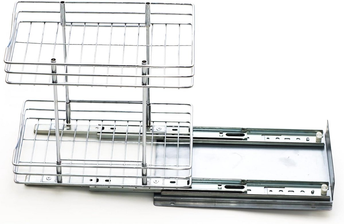 Uitschuifbare Kruiden Organizer - Smalle Spice Rack voor Kast - 6,3 Inch Breed
