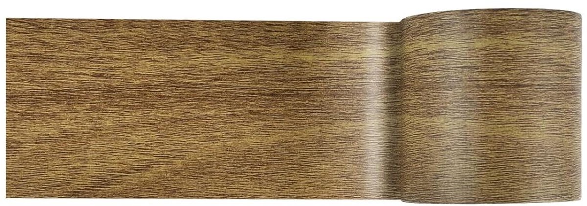 Allecta - Houtnerf Patroon Kanaal Tape voor Laminaat Vloer Reparatie - Goud/Chocolade/Brui