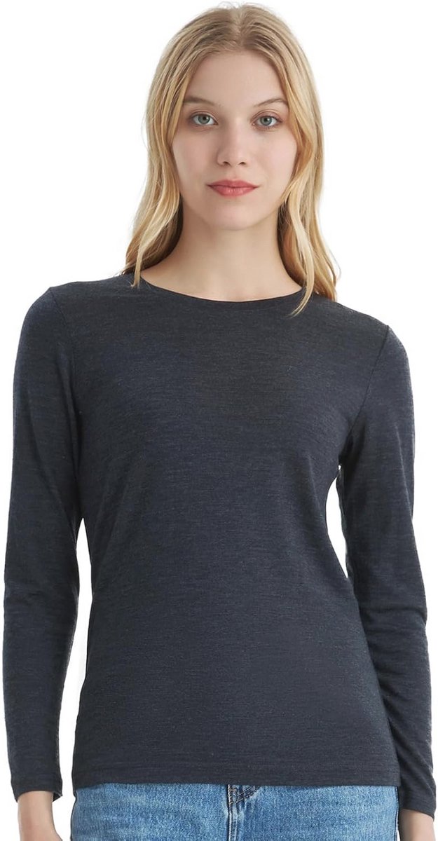 Dames Thermokleding van 100% Merinowol – Lichtgewicht en Ademend Lange Mouw Shirt voor Hiken en Skiën Dames Thermokleding van 100% Merinowol – Lichtgewicht en Ademend Lange Mouw Shirt voor Hiken en Skiën
