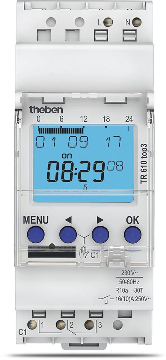 Digitale Timer met Weekprogramma - App Programmering - DIN Rail