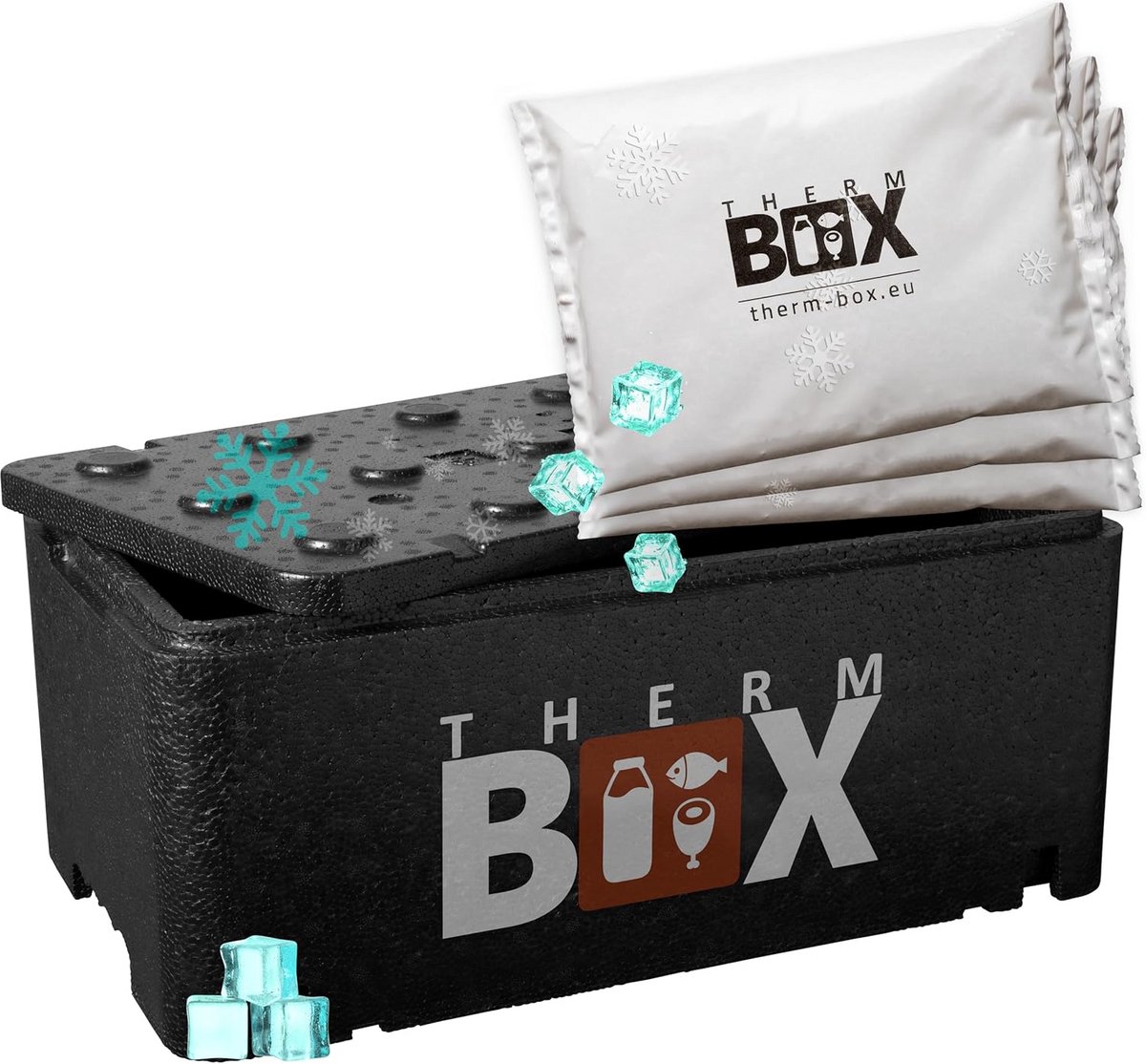 Professionele Isolatiebox voor Voedseltransport, Diverse Maten, Herbruikbaar en Met Koelpad