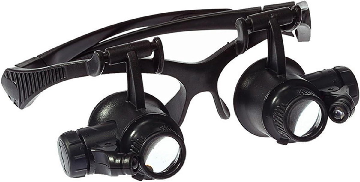 Allecta - Vergrootglas met LED-licht voor Juwelier Horlogereparatie - Optische lens Glas - Meethulpmiddelen - 10X 15X 20X 25X