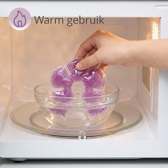 LUVION® 2 in 1 Borstcompressen - Warm/Koud - Makkelijk wasbare zoogcompressen - Stimuleert Stuwing & Melktoevoer - Verzacht pijn & zwelling van Merkloos — afbeelding 2