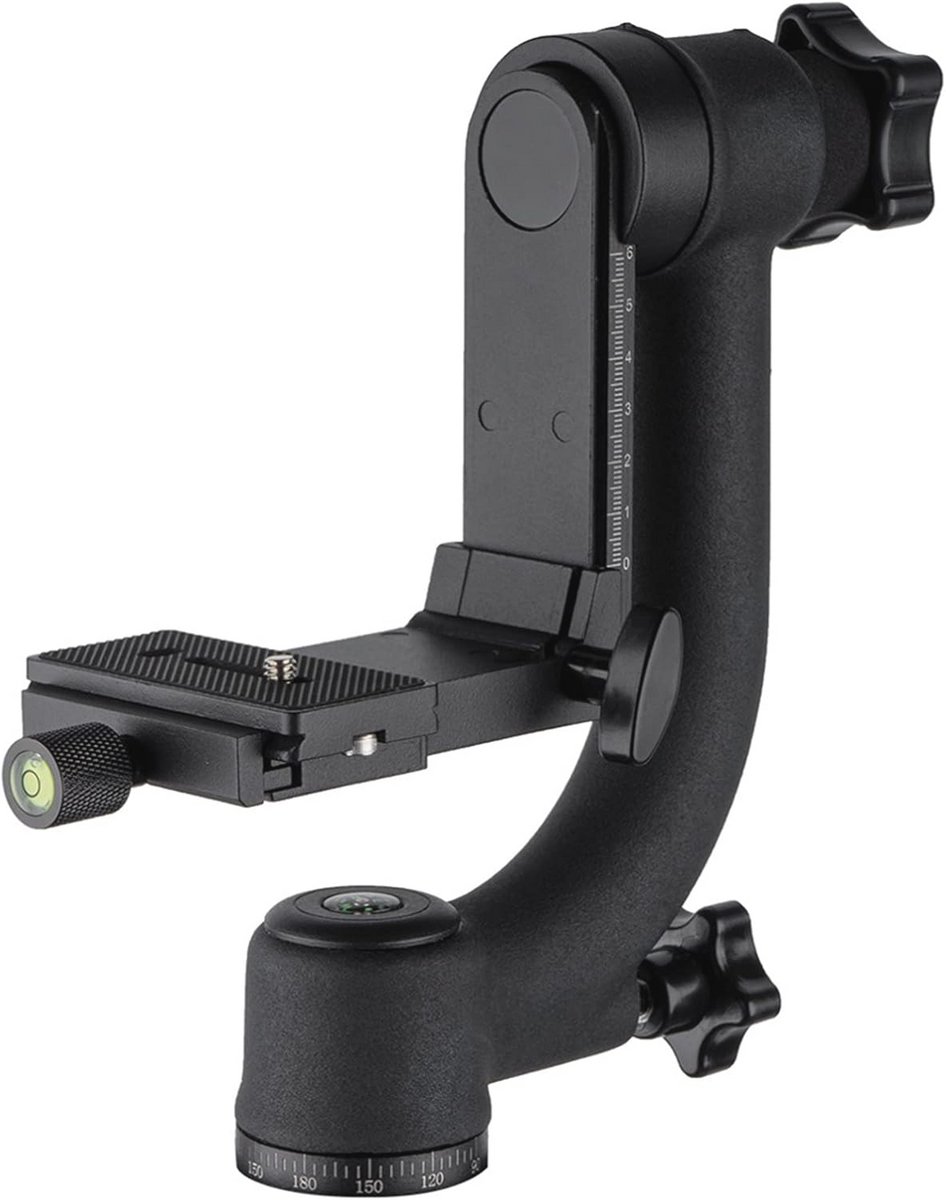 Professionele Heavy Duty 360 Graden Panorama Gimbal Statiefkop voor Digitale Camera - Geschikt voor Outdoor Fotografie