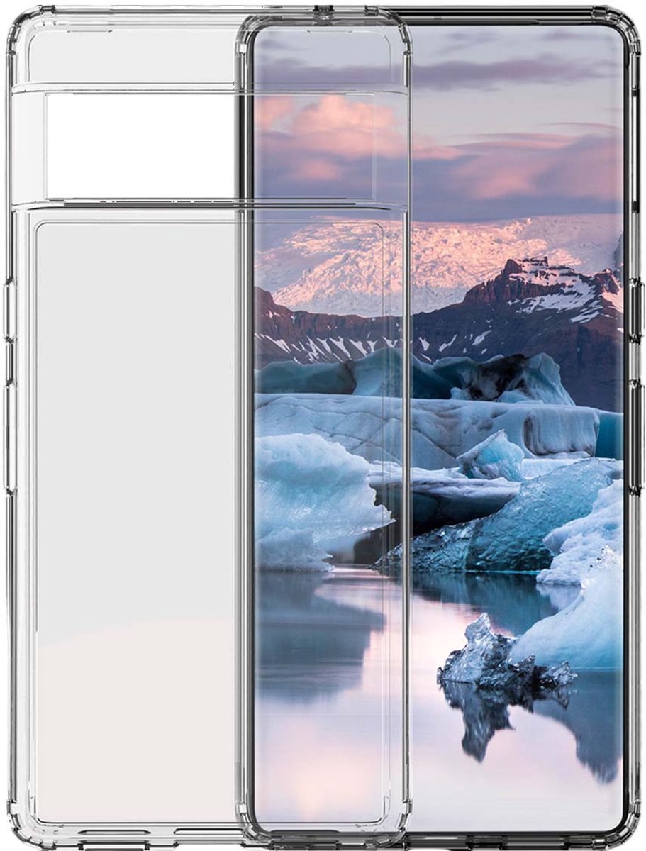 dbramante1928, Schokbestendige Hoes voor Google Pixel 7 Pro Iceland Pro 100% Gerecycled, Transparant