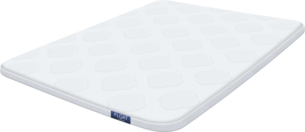 FLOAT - 2 Persoons luchtbed foam topper met elastiek - 203x152x5 cm - CloudSpring Original