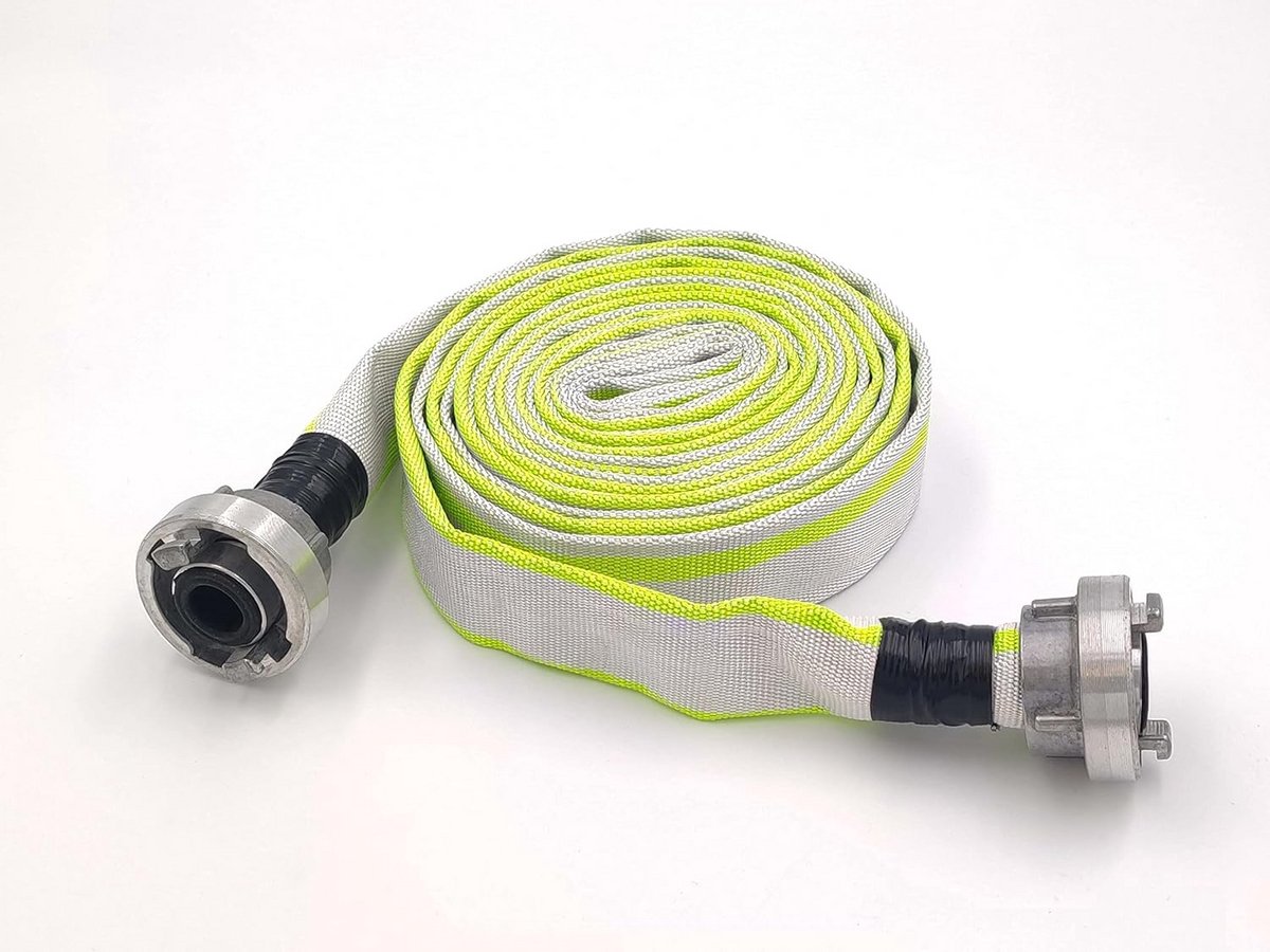 5 Meter Industriële Platte Slang met Storz Koppeling - Geschikt voor Brandweer en Bouw