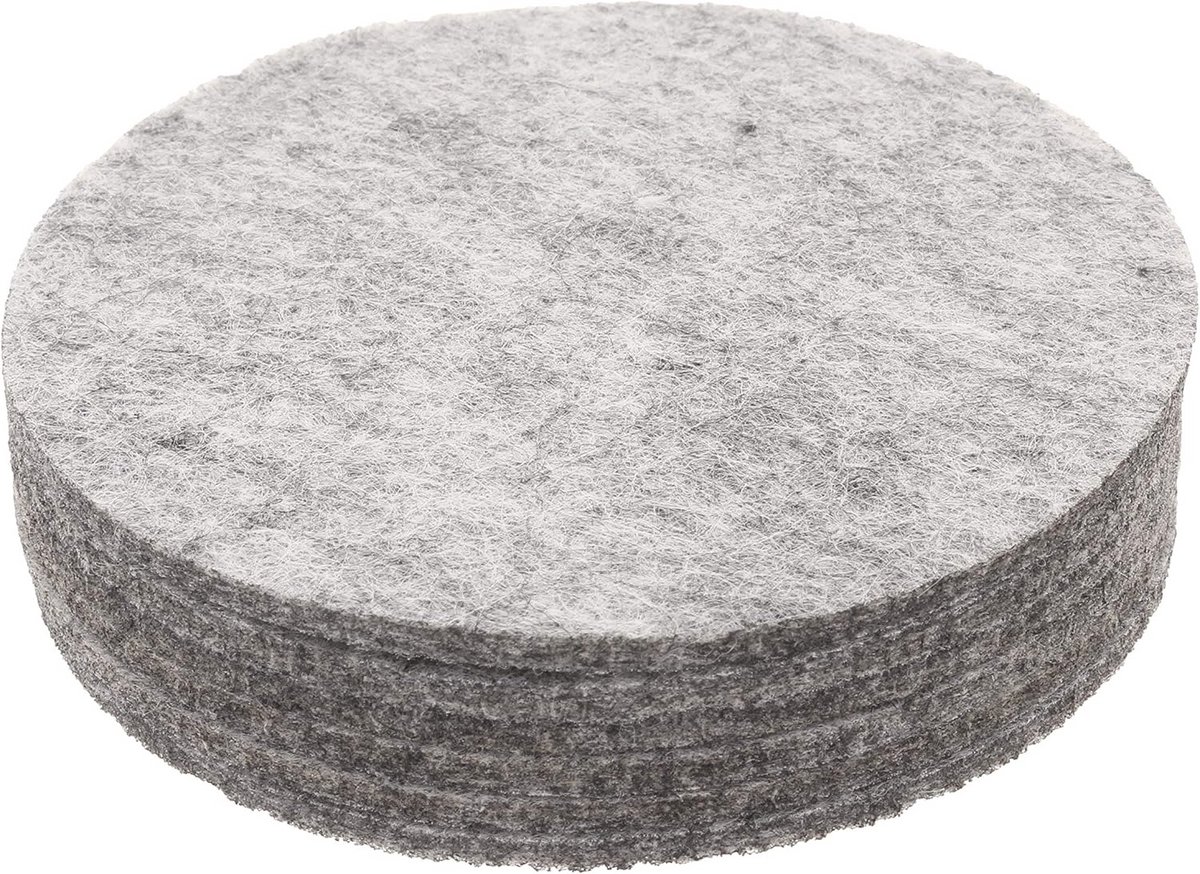 Ronde Vilten Onderzetters - Set van 6 - 10 cm Diameter