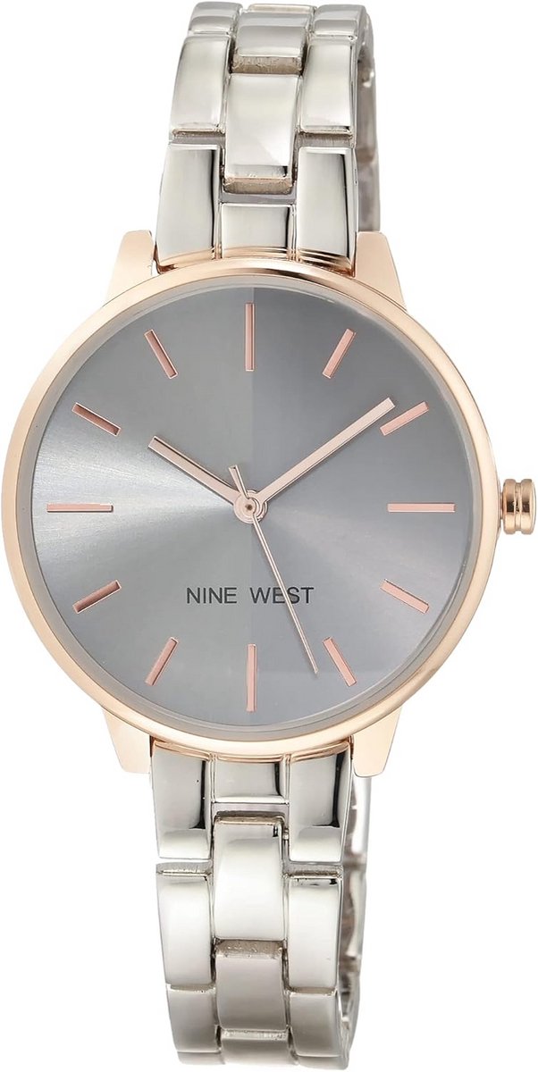 Dames Horloge Armband Zilver en Roségoud - Tweekleurig Sieraad voor Dames