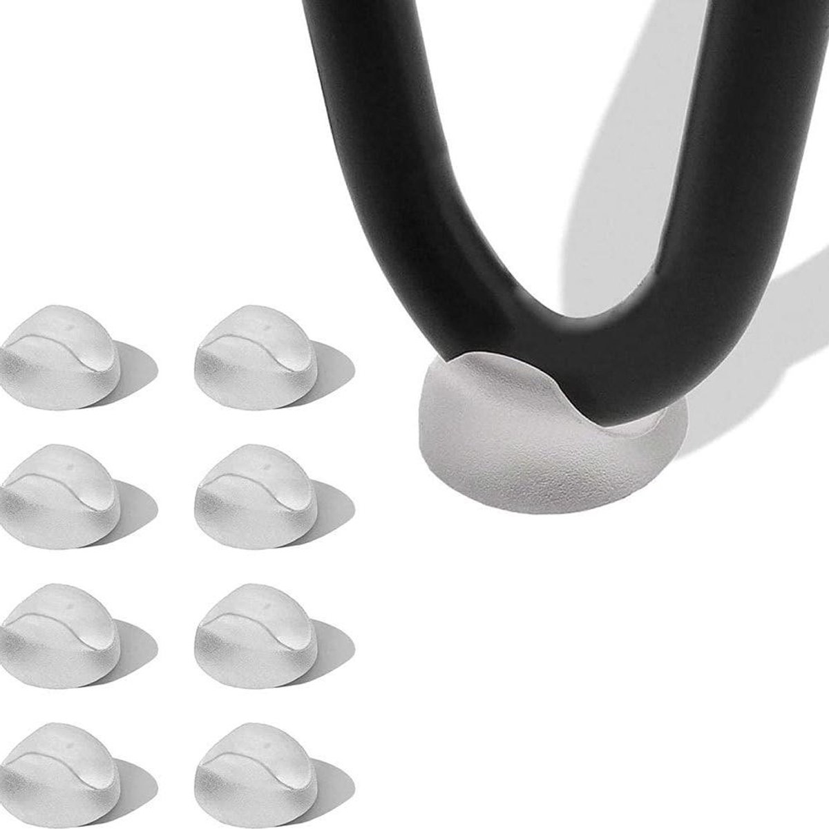 Allecta - Set van 8 rubberen haarspeldpootbeschermers voor meubels - Vloerbeschermers voor tafelstoelpoten
