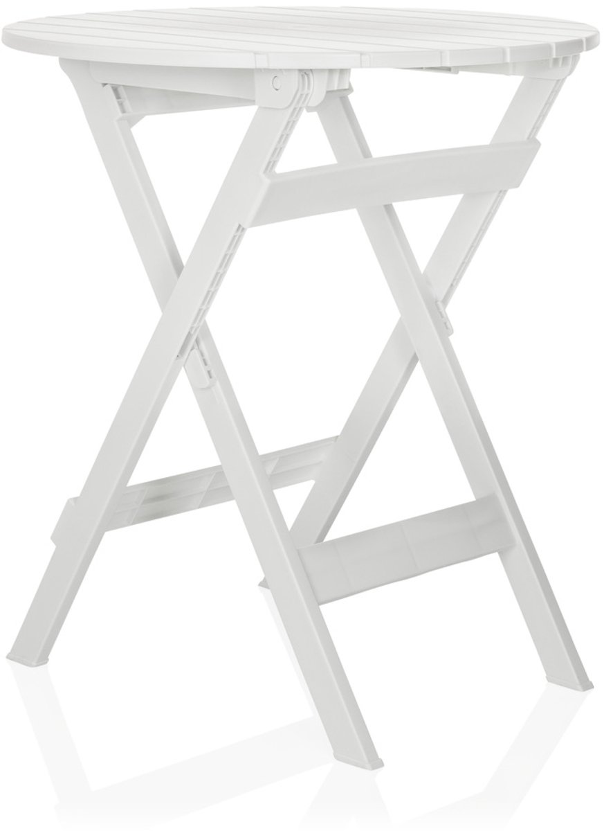 Tuintafel / klaptafel TRAVANO T kunststof wit hjh LIVING