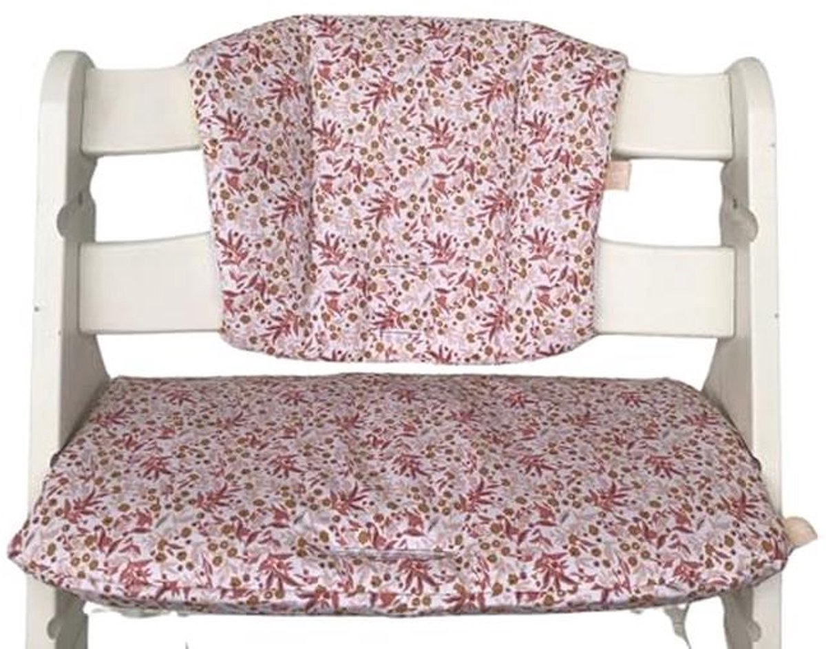 Kinderstoel Zitkussen Antislip Bloemen Roze, Gemakkelijk Schoon Te Maken