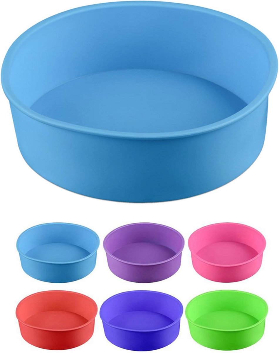 Ronde Siliconen Taartvorm 17 cm - Flexibele Bakvorm voor Taart en Gebak