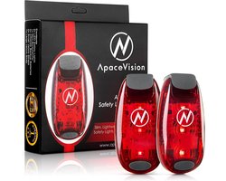 LED veiligheidslampen voor hardlopers en wandelaars - 2 stuks met extra accessoires