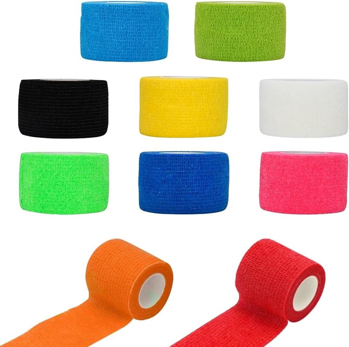 Allecta - Elastische zelfklevende sportbandages, 20 stuks, 2,5 cm x 4,5 m, voor bescherming van vingers, honden, handen en voeten