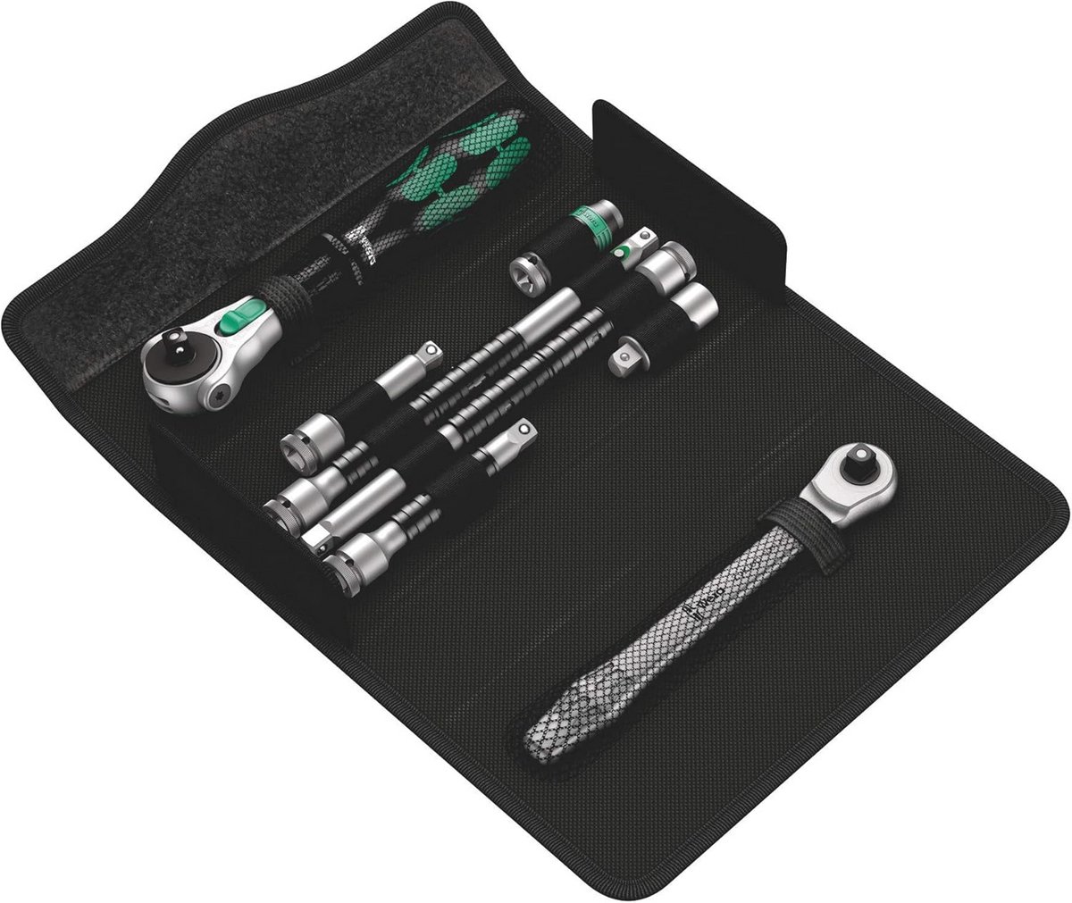 Kraftform Compact 1/4 inch Ratelset met 8 Stukken - Metaal en Speed Voor Professioneel Gebruik
